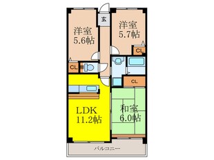 エクレ－ル千里の物件間取画像